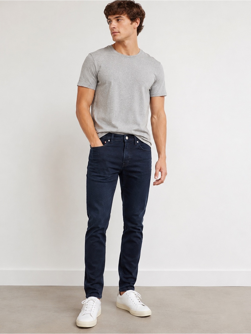 Men’s Melrose Dark Indigo Stretch Skinny Jeans 30x28 Japanese Brand